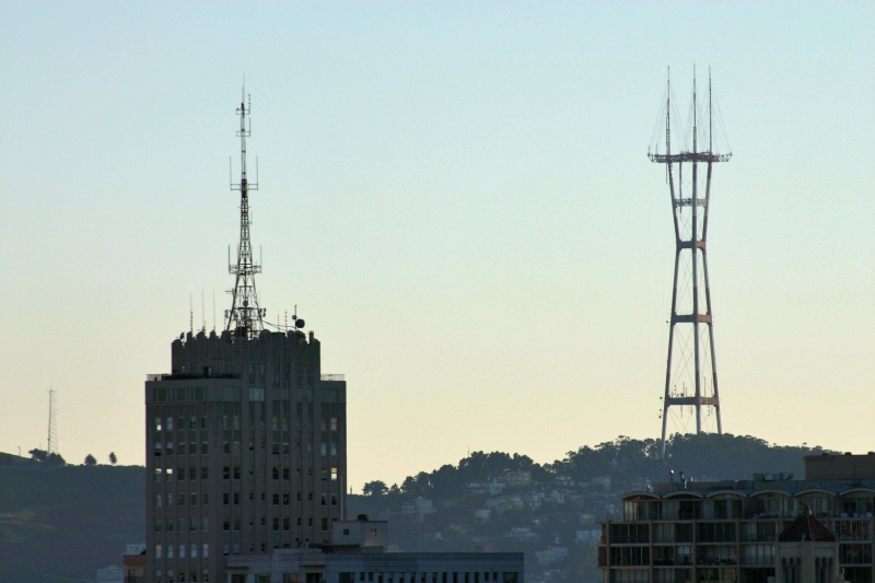 Clay-Jones and Sutro towers