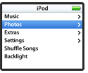 iPod photo screen