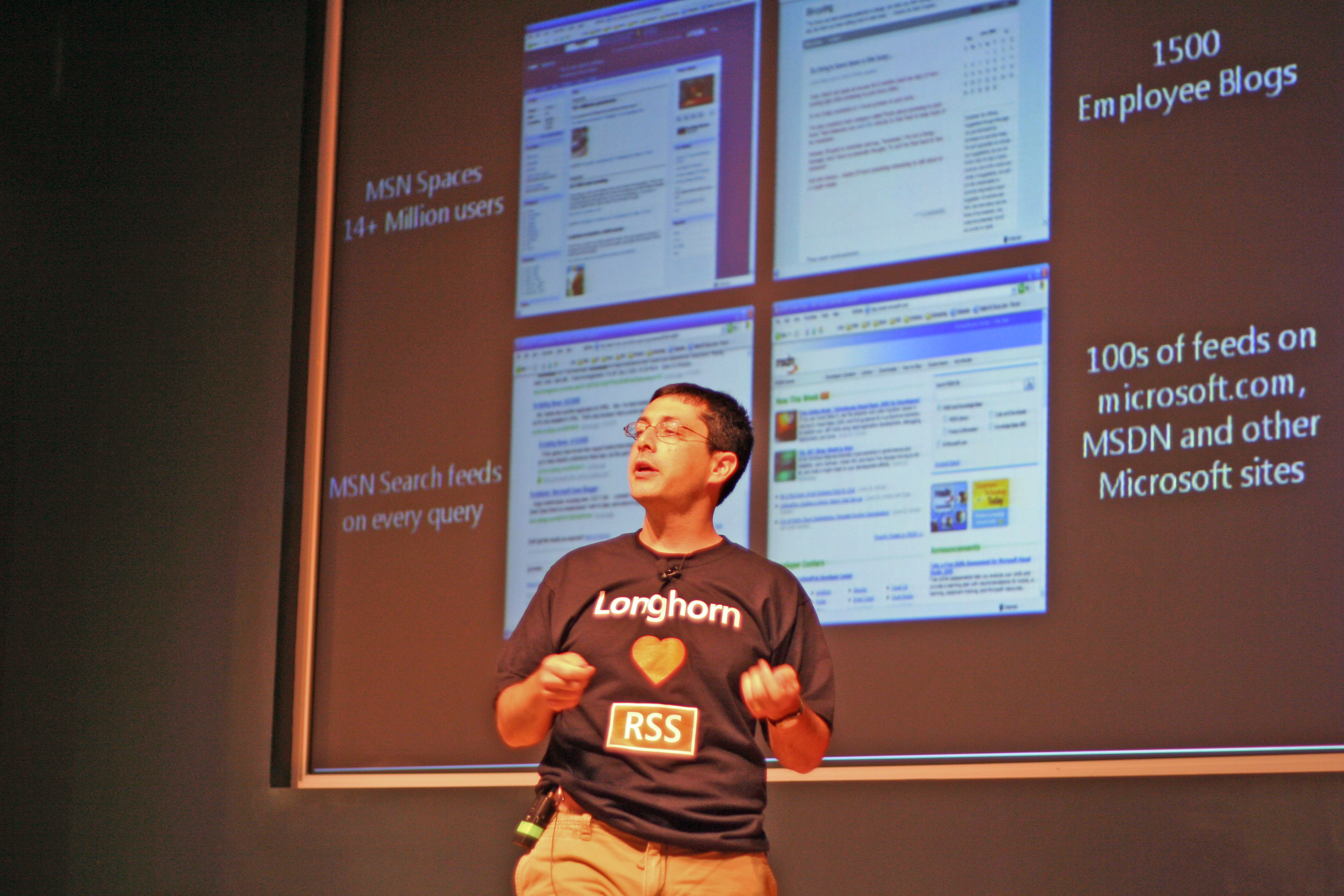 Dean Hachamovitch talking about RSS