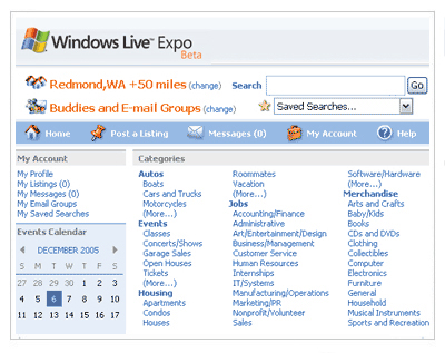 Windows Live Expo screenshot