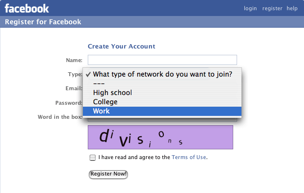 Facebook at work