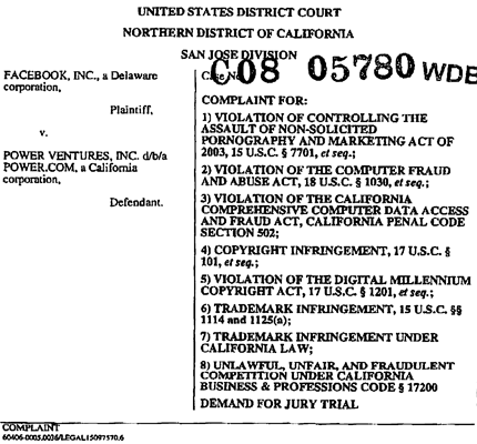 Facebook v. Power Ventures