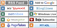 Web feed subscription buttons