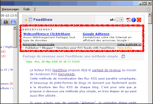 FeedShow advertisement