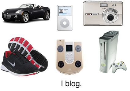 Gadgets are blogging
