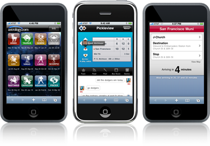 iPhone web applications