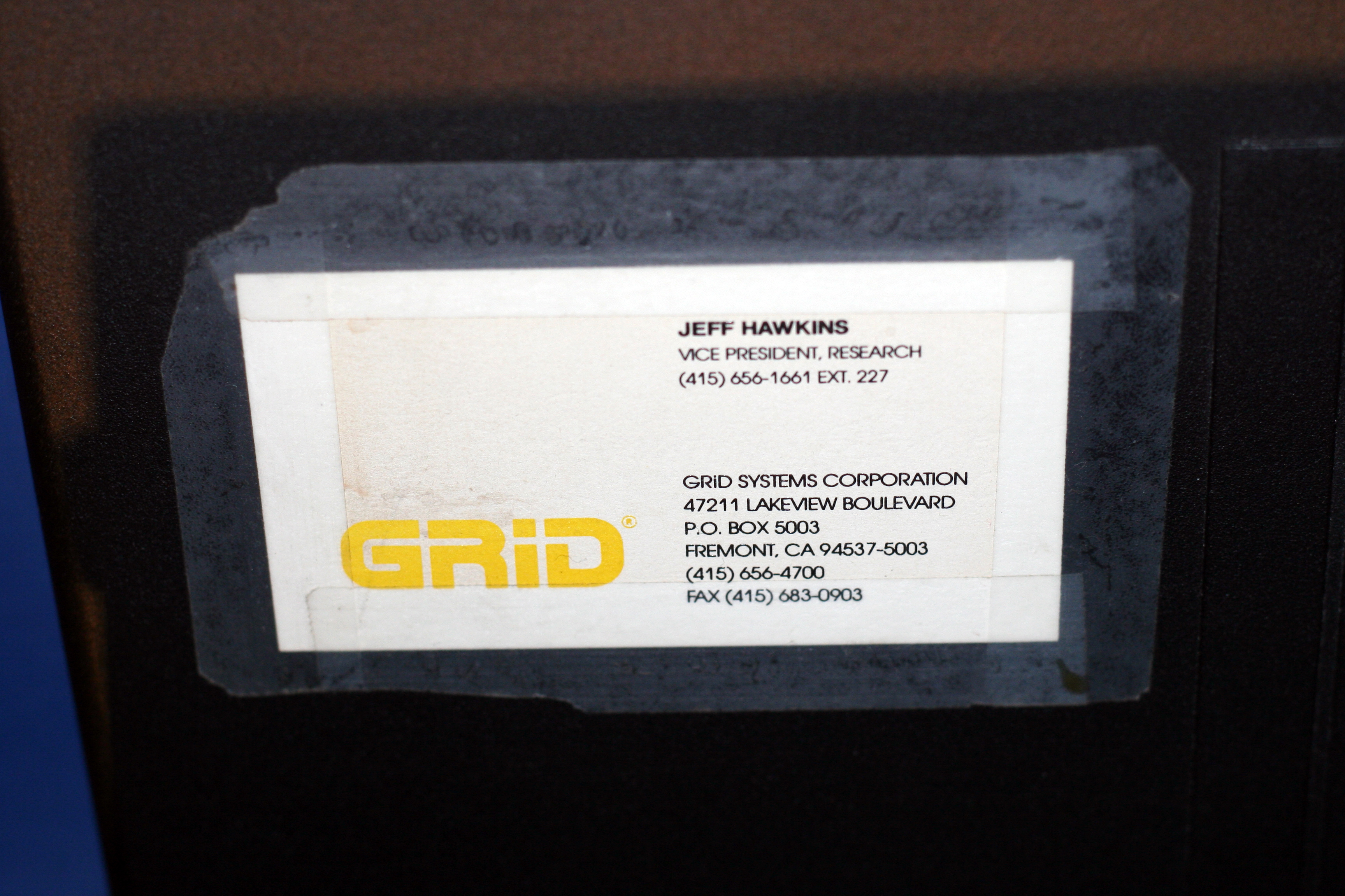 Jeff Hawkins business card