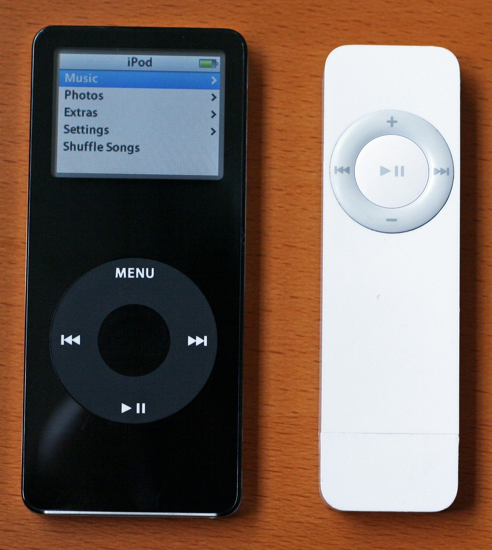 nano vs. shuffle