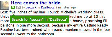 New Technorati search result
