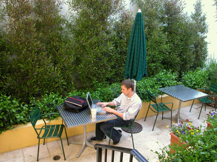 Outside patio