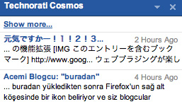 Technorati Web Comments extension