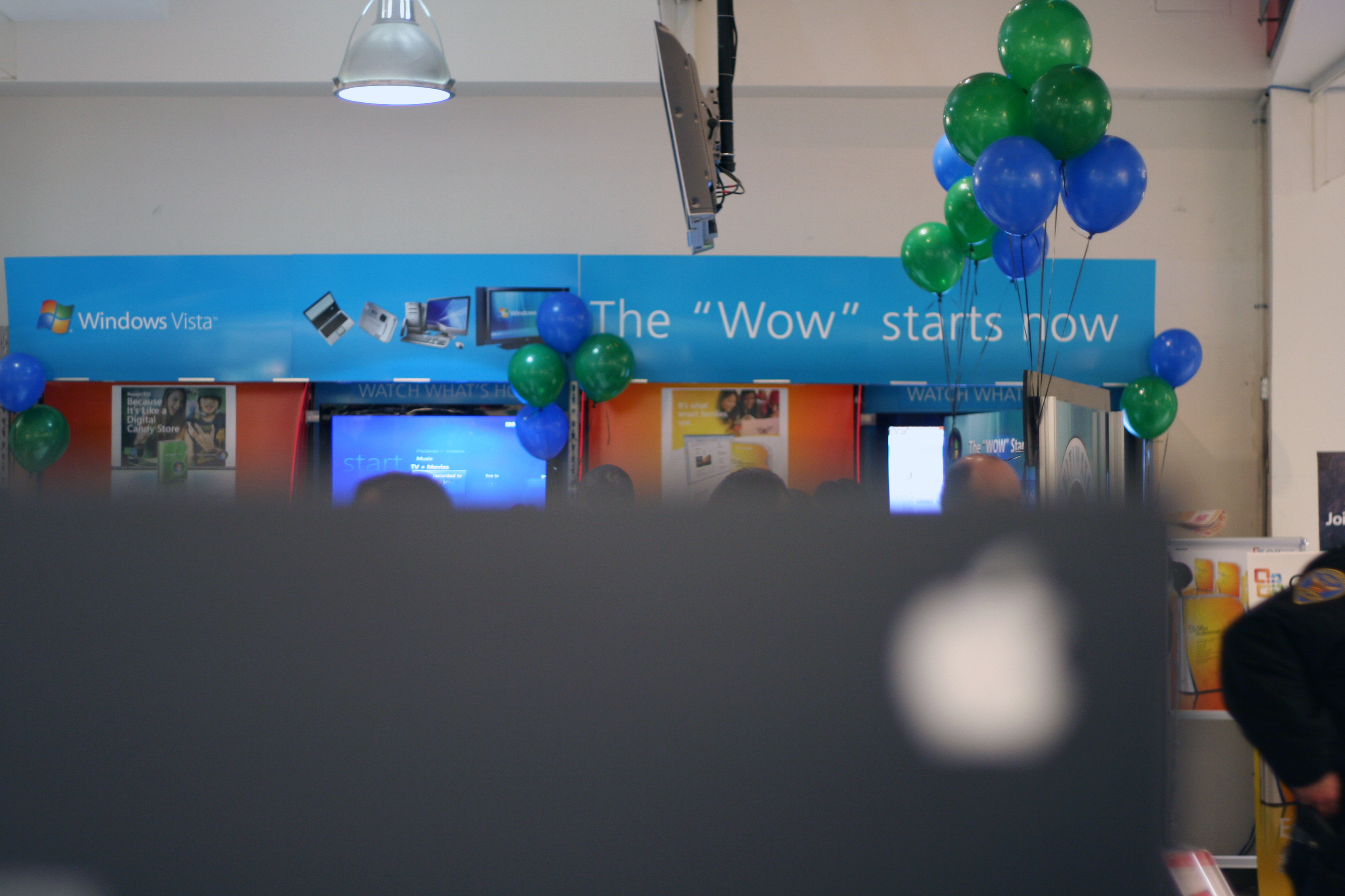 View from the Apple section