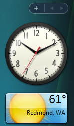 Windows Visa Sidebar gadget