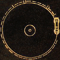 Voyager spacecraft gold disc
