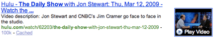 Yahoo! Enhanced Search example