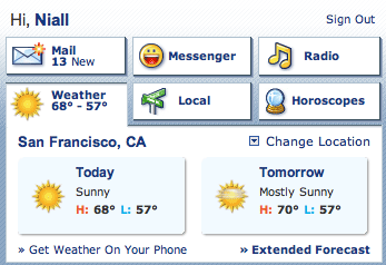 Yahoo information about you