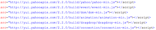 Yahoo! UI hosting sample code